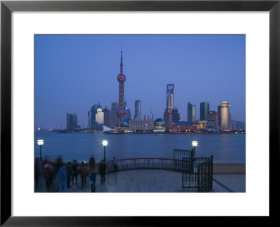 Buildings Of Pudong From The Huangpu River, Pudong District, Shanghai, China by Walter Bibikow Pricing Limited Edition Print image