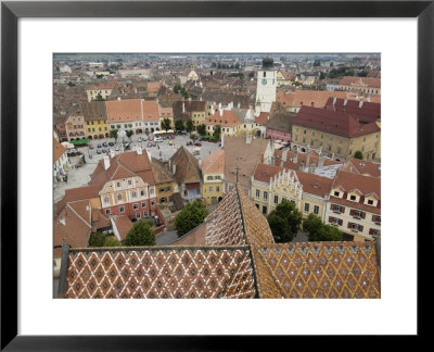 Sibiu From The Evangelical Cathedral, Sibiu, Transylvania, Romania, Europe by Gary Cook Pricing Limited Edition Print image