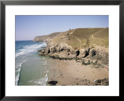 Beach At Chapel Porth, Near St. Agnes, Cornwall, England, United Kingdom by Richard Ashworth Pricing Limited Edition Print image