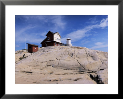 The Lighthouse On Stora Svangen, Off The Island Of Reso, Bohuslan, Sweden, Scandinavia by Kim Hart Pricing Limited Edition Print image
