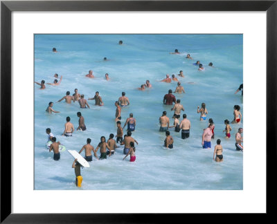 Bathers At Tamarama, Sydney, Australia by Robert Francis Pricing Limited Edition Print image