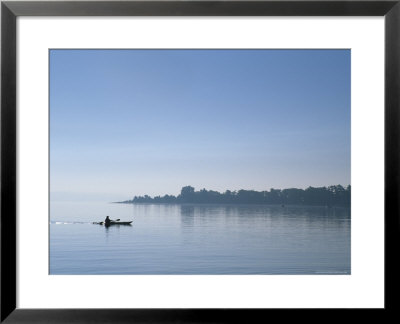 Kayaker, Little Traverse Bay, Lake Michigan, Michigan, Usa by Michael Snell Pricing Limited Edition Print image