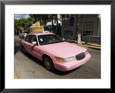 Pink Taxis, Duval Street, Key West, Florida, Usa by R H Productions Pricing Limited Edition Print image