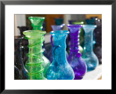 Manolates Glassware, Manolates, Samos, Aegean Islands, Greece by Walter Bibikow Pricing Limited Edition Print image