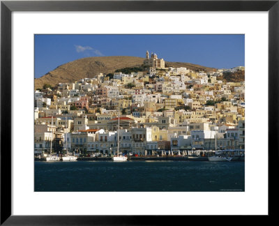City And Church Of Anastasis, Ermoupolis, Syros, Cyclades Islands, Greece, Europe by Gavin Hellier Pricing Limited Edition Print image