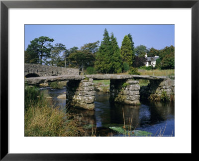 Clapper Bridge, Postbridge, Dartmoor, Devon, England, Uk by Roy Rainford Pricing Limited Edition Print image