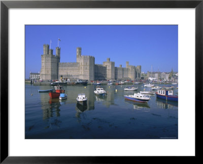 Caernarfon (Caernarvon) Castle, Unesco World Heritage Site, Gwynedd, North Wales, Wales, Uk by Roy Rainford Pricing Limited Edition Print image