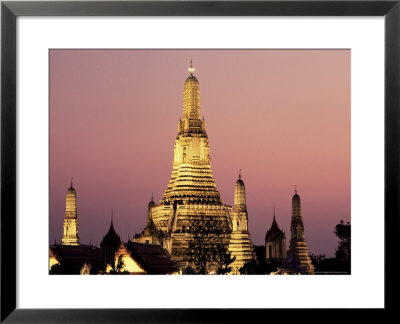 Buddhist Temple Of Wat Arun At Twilight, Dating From 19Th Century, Bankok Noi, Bangkok, Thailand by Richard Nebesky Pricing Limited Edition Print image