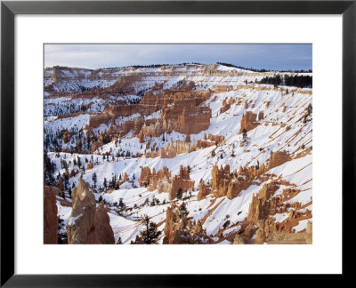 Snow And Hoodoos From Sunrise Point, Bryce Canyon National Park, Utah by James Hager Pricing Limited Edition Print image