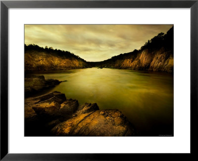 Golden Waters Cliffside by Jan Lakey Pricing Limited Edition Print image