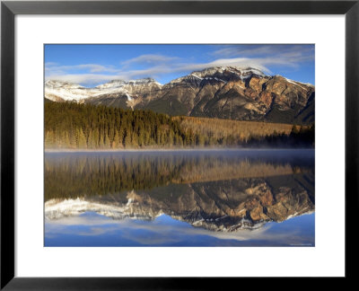 Pyramid Lake, Jasper National Park, Alberta, Canada by Walter Bibikow Pricing Limited Edition Print image