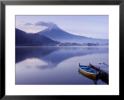 Mt. Fuji And Lake Kawaguchi, Kansai Region, Honshu, Japan by Peter Adams Pricing Limited Edition Print image