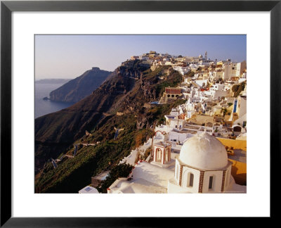 Town On Cliff Top, Fira, Greece by Pershouse Craig Pricing Limited Edition Print image