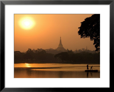Sunset Over The Shwedagon Pagoda by Austin Bush Pricing Limited Edition Print image