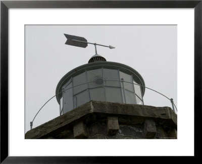 Close View Of The Light Tower At The Top Of An Old Lighthouse, Stonington, Connecticut by Todd Gipstein Pricing Limited Edition Print image