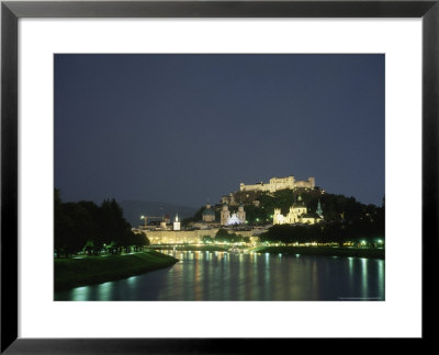 Night View Of Salzburg And The Salzach River by Taylor S. Kennedy Pricing Limited Edition Print image