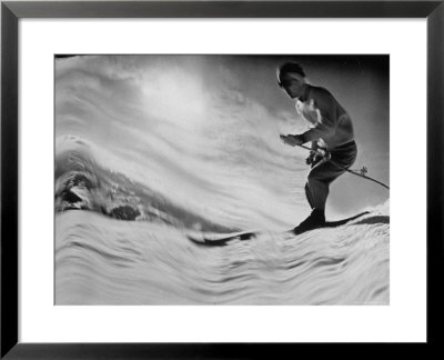 Jack Wilderman Skiing On Ridge Run At Mountain Badly by George Silk Pricing Limited Edition Print image