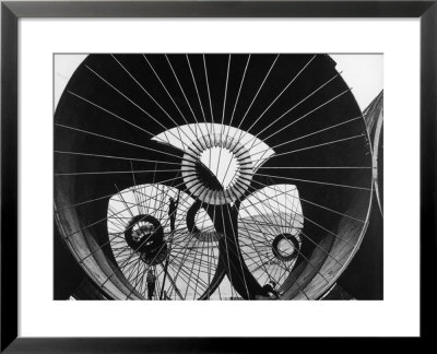 Support Struts Inside Section Of Pipe Used To Divert The Flow Of The Missouri River, Fort Peck Dam by Margaret Bourke-White Pricing Limited Edition Print image