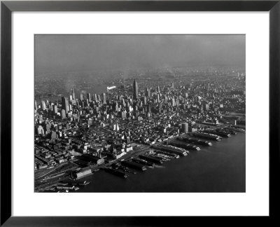 Hudson River Lined With The Docks And Piers Of The Port Of New York by Margaret Bourke-White Pricing Limited Edition Print image