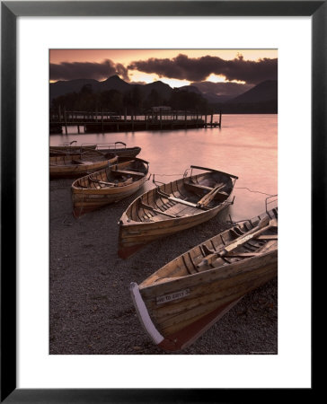 Rowing Boats, Derwent Water, Lake District, Cumbria, England by Doug Pearson Pricing Limited Edition Print image