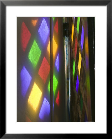 Stained Glass, Hotel Palais, Salam Palace, Taroudant, Morocco, North Africa by Walter Bibikow Pricing Limited Edition Print image