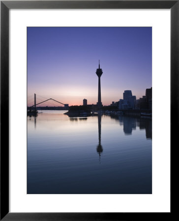 Medienhafen And Rhein Tower, Dusseldorf, Rhineland-Westphalia, Germany by Walter Bibikow Pricing Limited Edition Print image