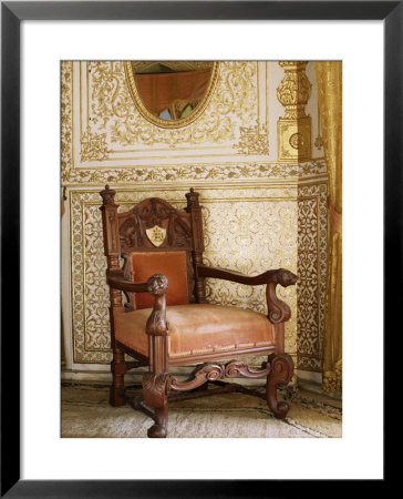 An Original Chair Used At The Coronation Of King George The Fifth In 1911, Sirohi, India by John Henry Claude Wilson Pricing Limited Edition Print image