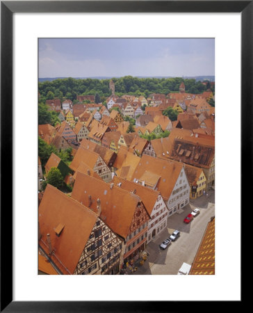 Elevated View Of The Town, Dinkelsbuhl, The Romantic Road, Bavaria, Germany, Europe by Gavin Hellier Pricing Limited Edition Print image