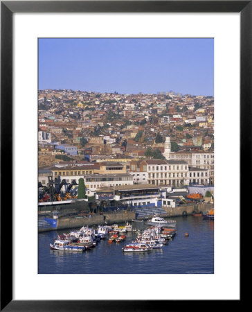 Harbour And City, Valparaiso, Chile, South America by G Richardson Pricing Limited Edition Print image