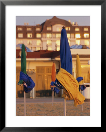 The Beach And Hotel Royal, Deauville, Basse Normandie (Normandy), France, Europe by Guy Thouvenin Pricing Limited Edition Print image