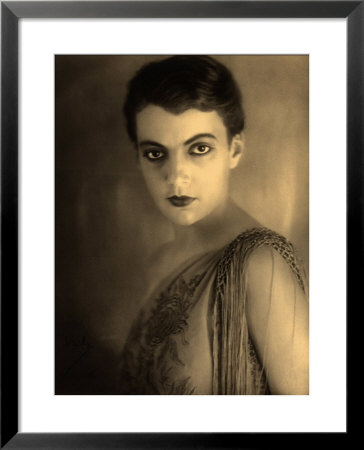 Portrait Of A Young Woman With Short Hair And Heavy Make-Up by Carlo Wulz Pricing Limited Edition Print image