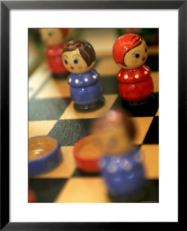 Detail Of Wooden Doll Chess Set by Bruce Bi Pricing Limited Edition Print image