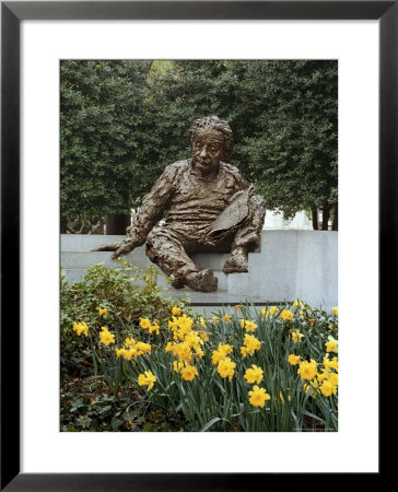 Bronze Statue Of Albert Einstein by Rex Stucky Pricing Limited Edition Print image