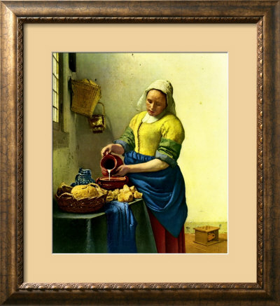 The Milkmaid, C.1656 by Jan Vermeer Pricing Limited Edition Print image