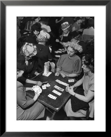 Clubwomen Playing Bridge by Nina Leen Pricing Limited Edition Print image