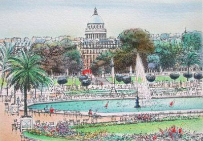 Paris, Jardin Du Luxembourg I by Rolf Rafflewski Pricing Limited Edition Print image