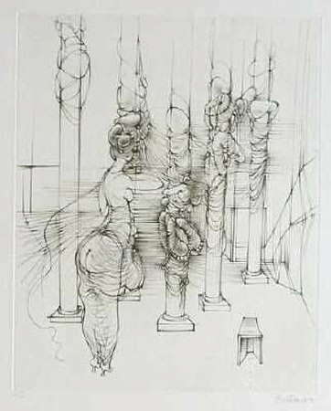 Les Colonnes by Hans Bellmer Pricing Limited Edition Print image