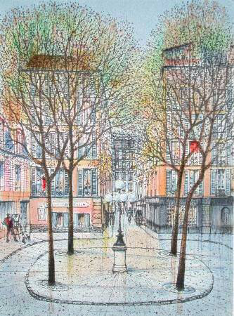 Paris, Place Furstenberg I by Rolf Rafflewski Pricing Limited Edition Print image