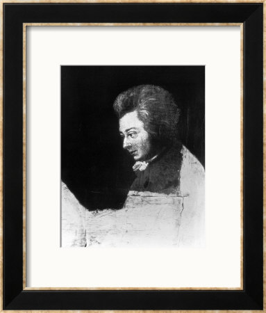 Unfinished Portrait Of Wolfgang Amadeus Mozart by Joseph Lange Pricing Limited Edition Print image