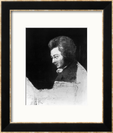 Unfinished Portrait Of Wolfgang Amadeus Mozart by Joseph Lange Pricing Limited Edition Print image