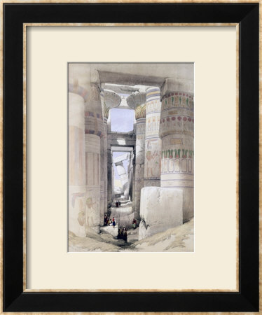 View Through The Hall Of Columns, Karnak, From Egypt And Nubia, Vol.1 by David Roberts Pricing Limited Edition Print image
