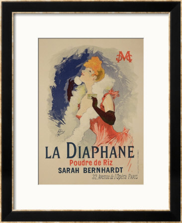Reproduction Of A Poster Advertising La Diaphane by Jules Cheret Pricing Limited Edition Print image