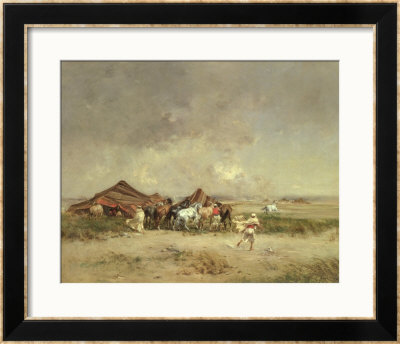 Arab Encampment, 1872 by Victor-Pierre Huguet Pricing Limited Edition Print image