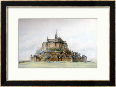 Project For Restoration Of Mont Saint-Michel, March 1875 by Edouard-Jules Corroyer Pricing Limited Edition Print image