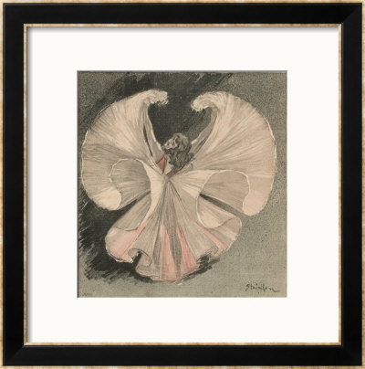 Loie Fuller (Mary Louise Fuller) American Dancer At The Folies Bergere Paris by Théophile Alexandre Steinlen Pricing Limited Edition Print image