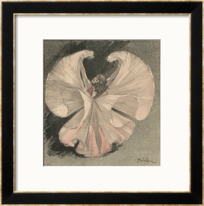 Loie Fuller (Mary Louise Fuller) American Dancer At The Folies Bergere Paris by Theophile Alexandre Steinlen Pricing Limited Edition Print image