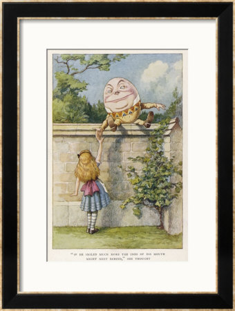 If He Smiled Much More The Ends Of His Mouth Might Meet Behind by John Tenniel Pricing Limited Edition Print image