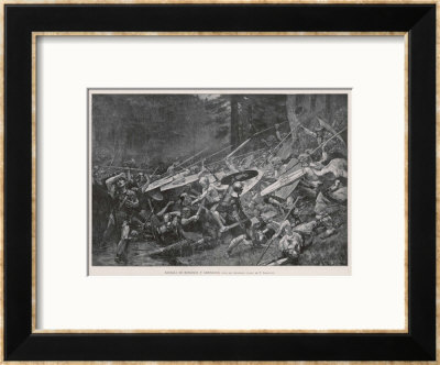 Germans Defend Their Land From The Romans by P. Ivanowics Pricing Limited Edition Print image