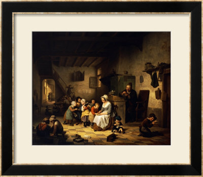 The School Room, 1847 by Basile De Loose Pricing Limited Edition Print image