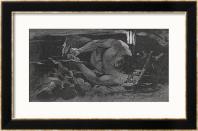 Undercutting A Thin Coal Seam by Margery May Pricing Limited Edition Print image